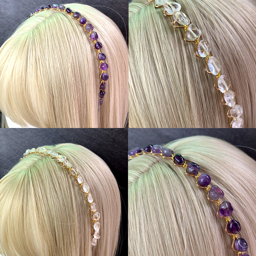 Lady Streetwear Geometric Crystal Hair Band display picture 1