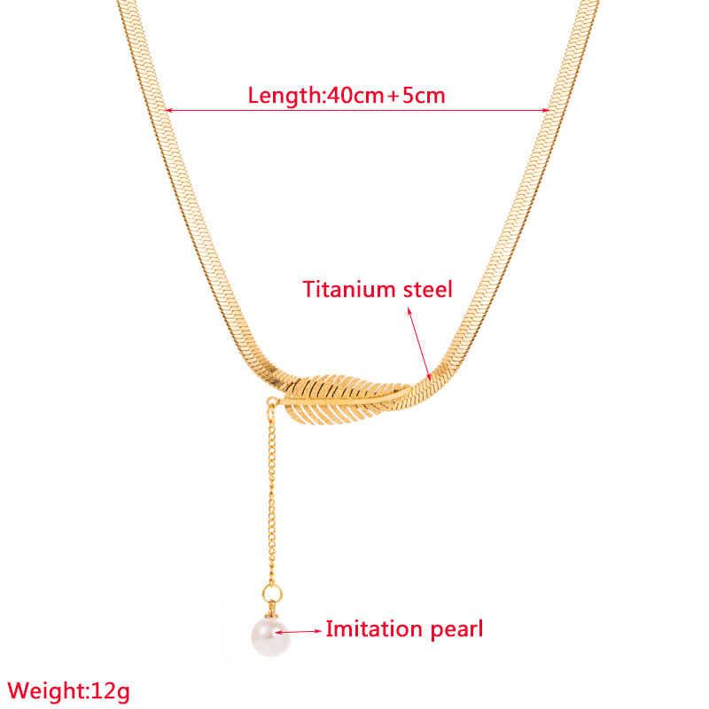 Retro Geometric Titanium Steel Plating Layered Necklaces 1 Piece