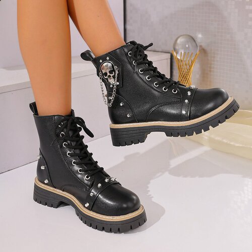 Women's Autumn New Oversized Thick Sole Martin Boots 36-43 Available for Bulk Purchase on TEMU