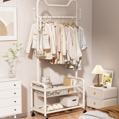 寝室の床から天井までのバルコニー家庭用洋服ラック金属製コートラックキャビネットルーム収納棚衣類乾燥品