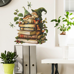 外貿愛學習的小矮人教室幼兒園臥室家居裝飾牆貼貼紙自粘批發跨境