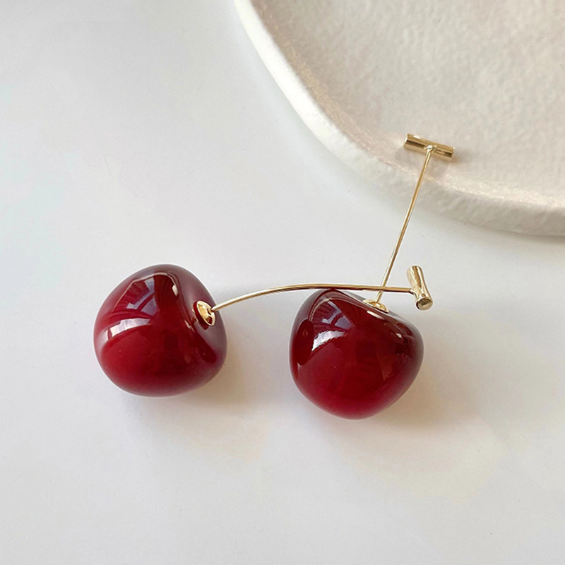Women's Gender Wholesale Jewelry Sweet Fruit Resin Earrings