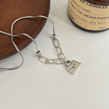 INS风个性手提包包吊坠项链女五金女孩配饰热销高级感百搭锁骨链