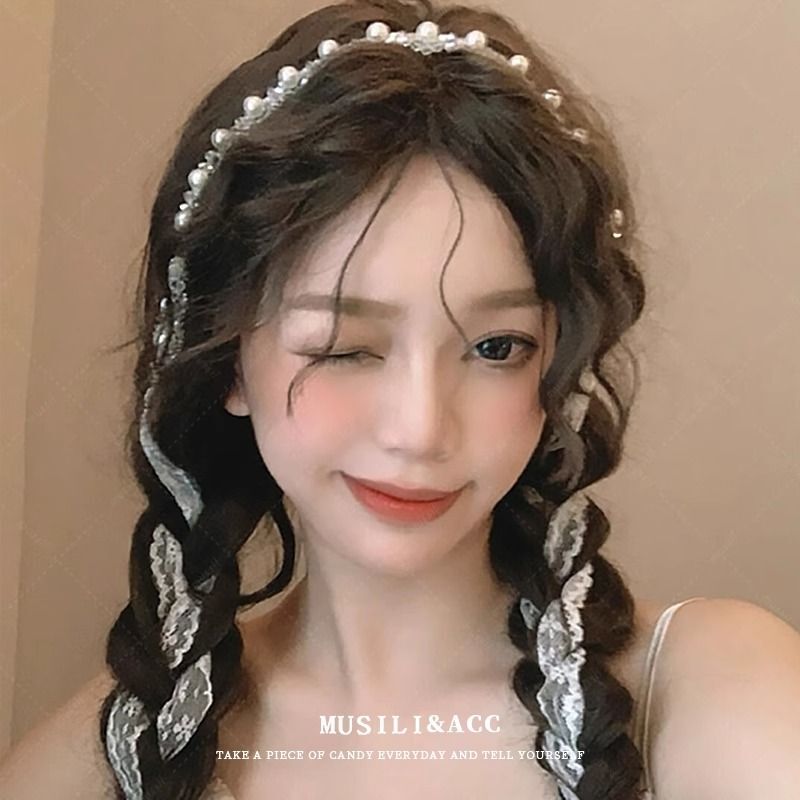 波浪发箍女2025新款洗脸专用高颅顶头箍带齿防滑压发发卡气质头饰|undefined