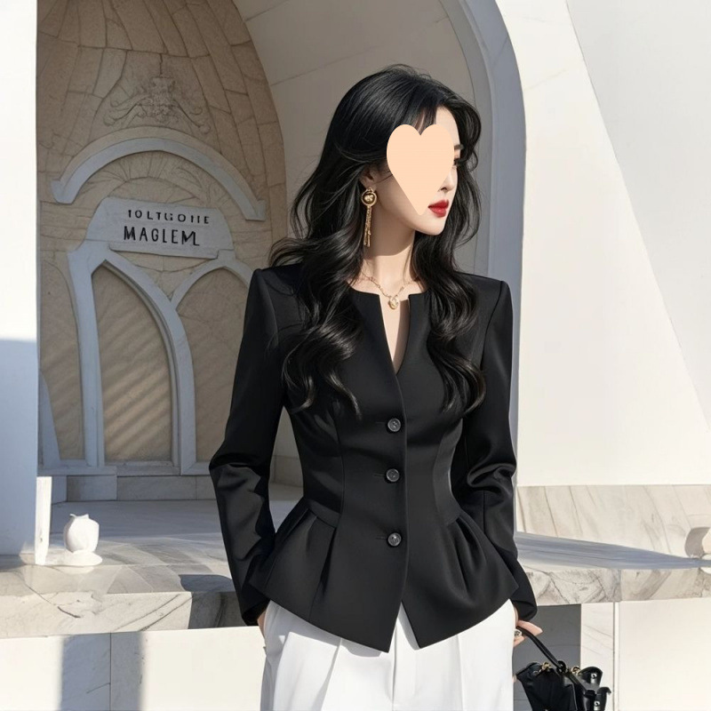 衬衣女2025春季新款高端轻奢别致绝美法式气质大码衬衫短款外套|undefined