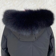 厂家批发真毛狐狸尾巴毛领秋冬季保暖时尚星星款毛领毛条服装辅料