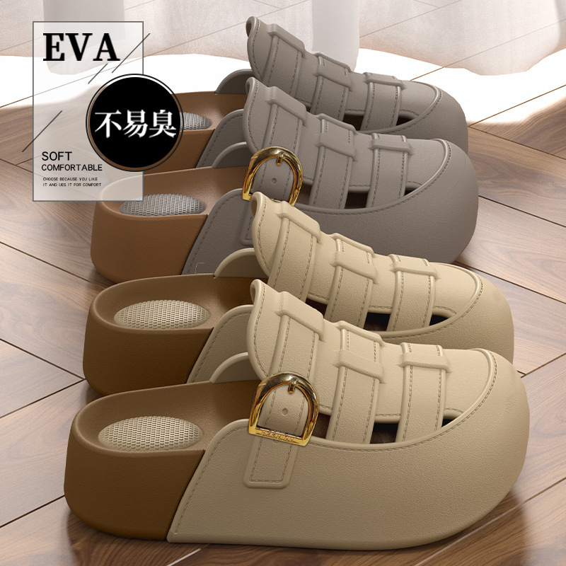 Women's Clog Sandals 2026 New Summer Outdoor Closed-Toe Breathable Antibacterial Home Non-Slip Beach Sandals for Women