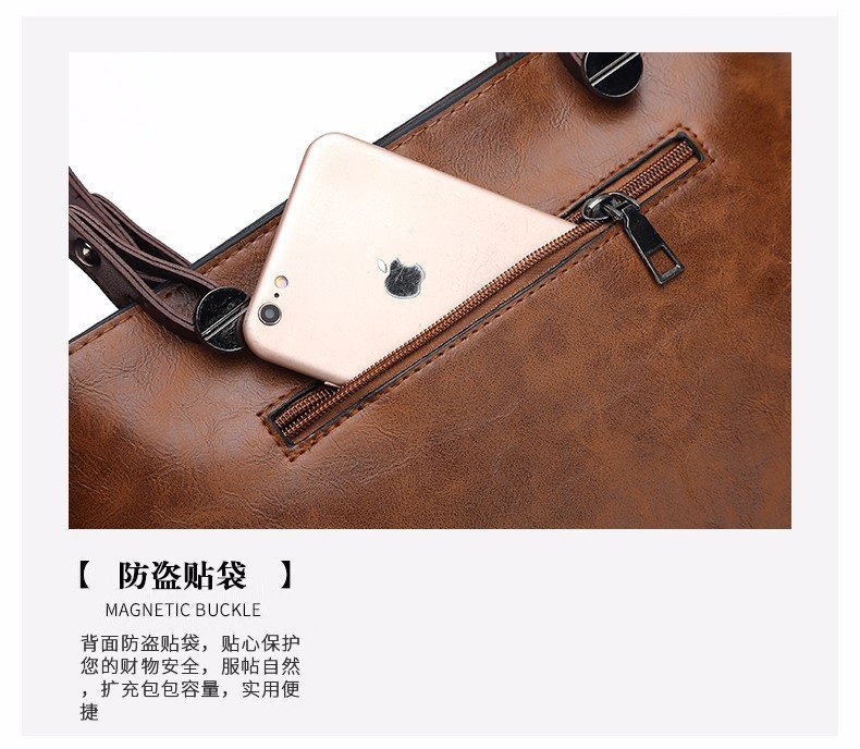 New retro European and American trend women's handbags, single-shoulder bags, crossbody bags, oil-leather cross-border one-piece shipping worldwide undefined