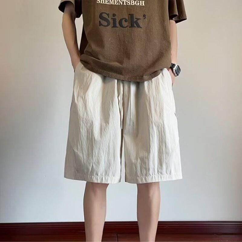 Japanese-Style Quick-Dry Casual Shorts for Men, Summer Trendy Loose Straight Mid-Length Work Shorts for Men Japanese-Style Quick-Dry Casual Shorts for Men, Summer Trendy Loose Straight Mid-Length Work Shorts for Men