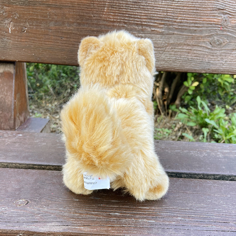 AURORA simulación mentira cachorro de peluche de juguete Pastor muñeca de Perro Amarillo muñeca de pino León adornos transfronterizos al por mayor