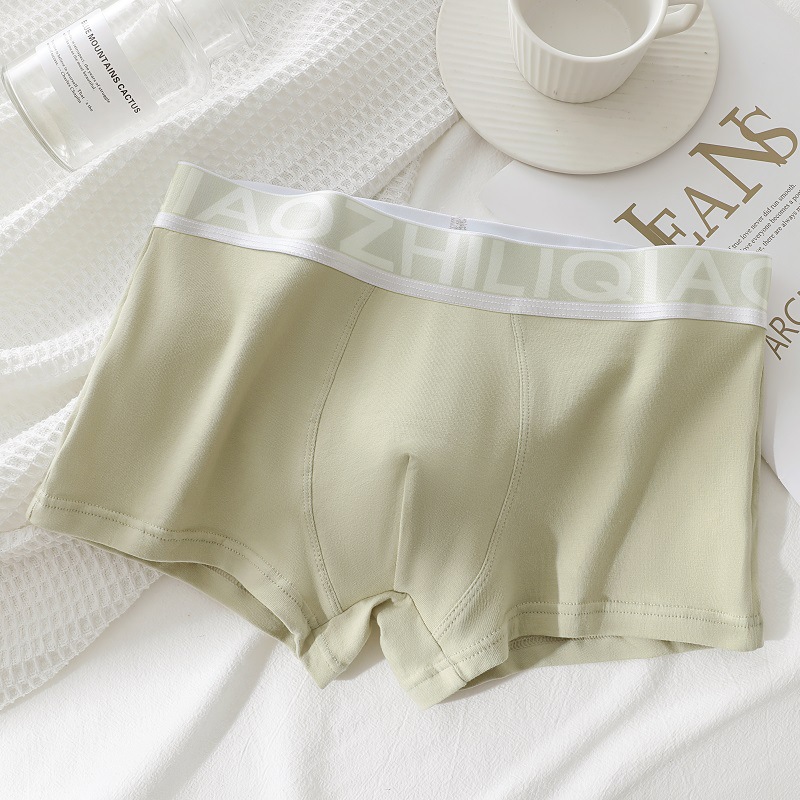 Ropa interior de los hombres algodón bóxer shorts deportes transpirable juventud Boxer shorts cabeza niños ropa interior verano