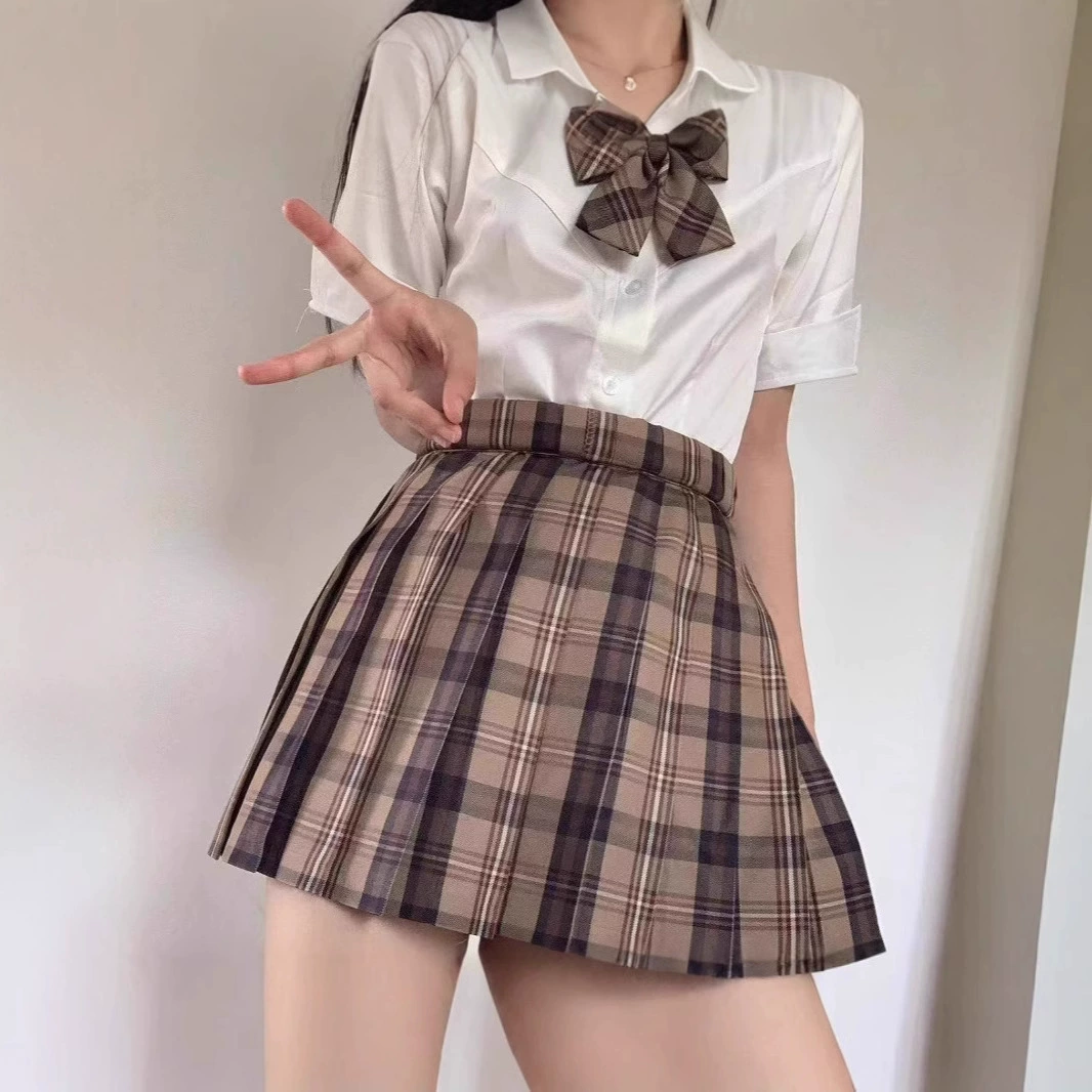 JK подлинная сетка юбка школьный стиль