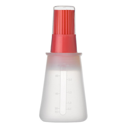 Silicone oil brush with cover, silicone oil bottle, high-temperature resistant, outdoor barbecue brush, baking spatula, specialized use