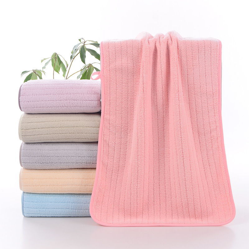 Wholesale high density coral fleece small thin strip large towel thickened soft skin-friendly absorbent barber shop beauty salon face towel