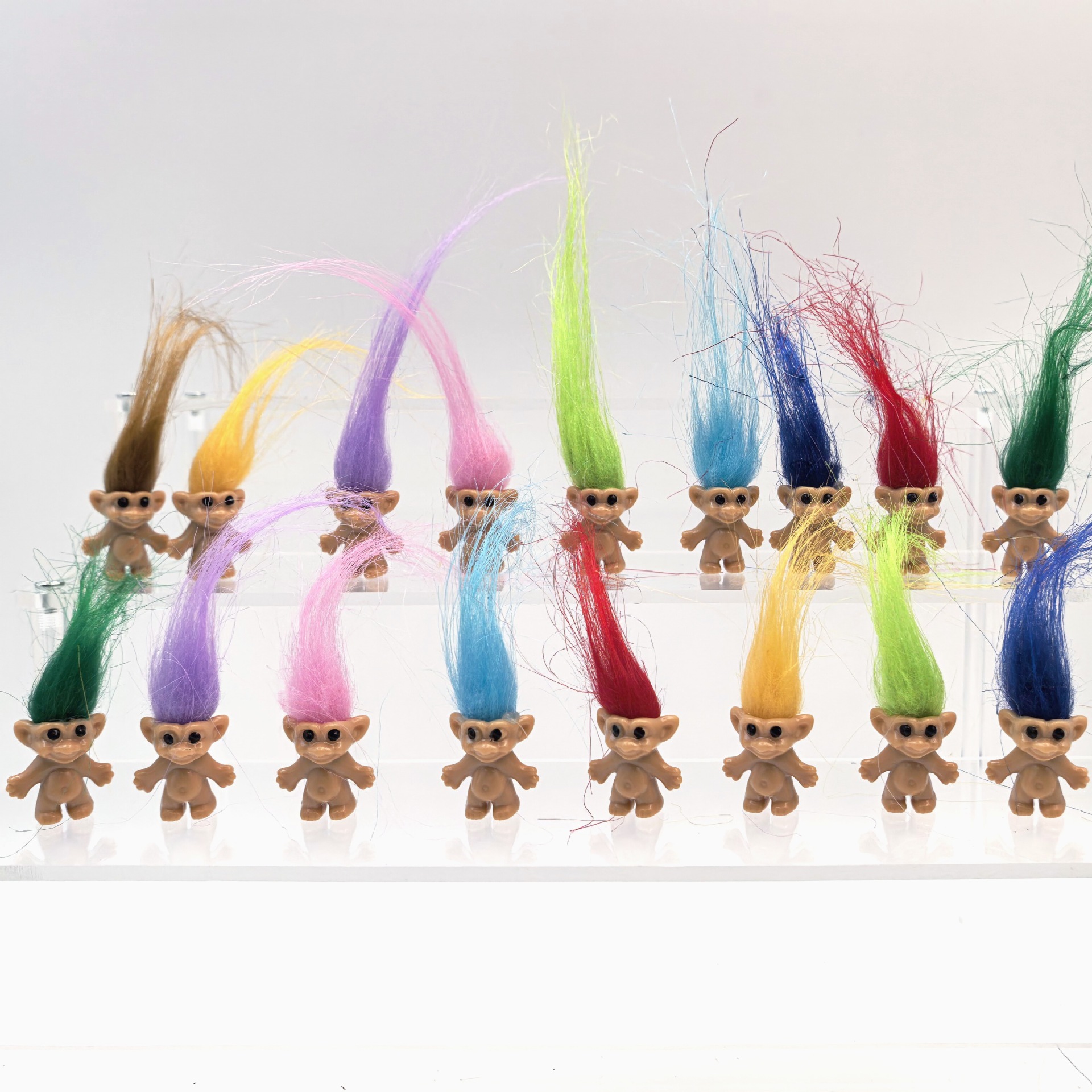 Muñecas trolls novedosas muñecas feas muñecas de inyección retro muñecas indias de estilo de niños de pelo juegan venta cruzada