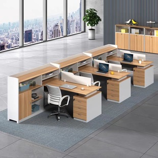 Shutedi Beijing Office Furniture Staff Office 4-person 6-person Financial Office Office Desk and Chair Combination