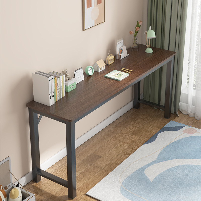 Mesa de barra larga simple y moderna, escritorio de escritorio estrecho, escritorio de computadora, escritorio de estudio, escritorio de escritorio