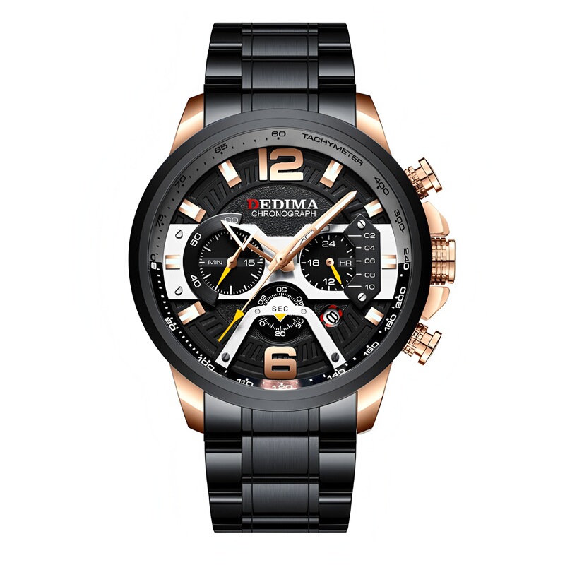 Brand Men's Three-Eye Six-Pin Sports Quartz Non-Mechanical Waterproof Multi-Functional Calendar Watch Cross-Border Hot Model Brand Men's Three-Eye Six-Pin Sports Quartz Non-Mechanical Waterproof Multi-Functional Calendar Watch Cross-Border Hot Model