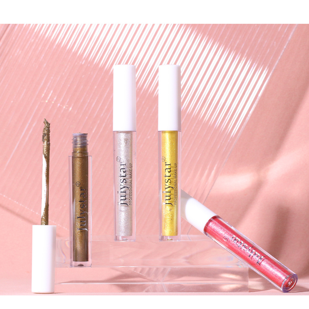 Kauneus polarisoitu meikki hohtava yksivärinen luomiväri nestemäinen kosmetiikka_voghion.com