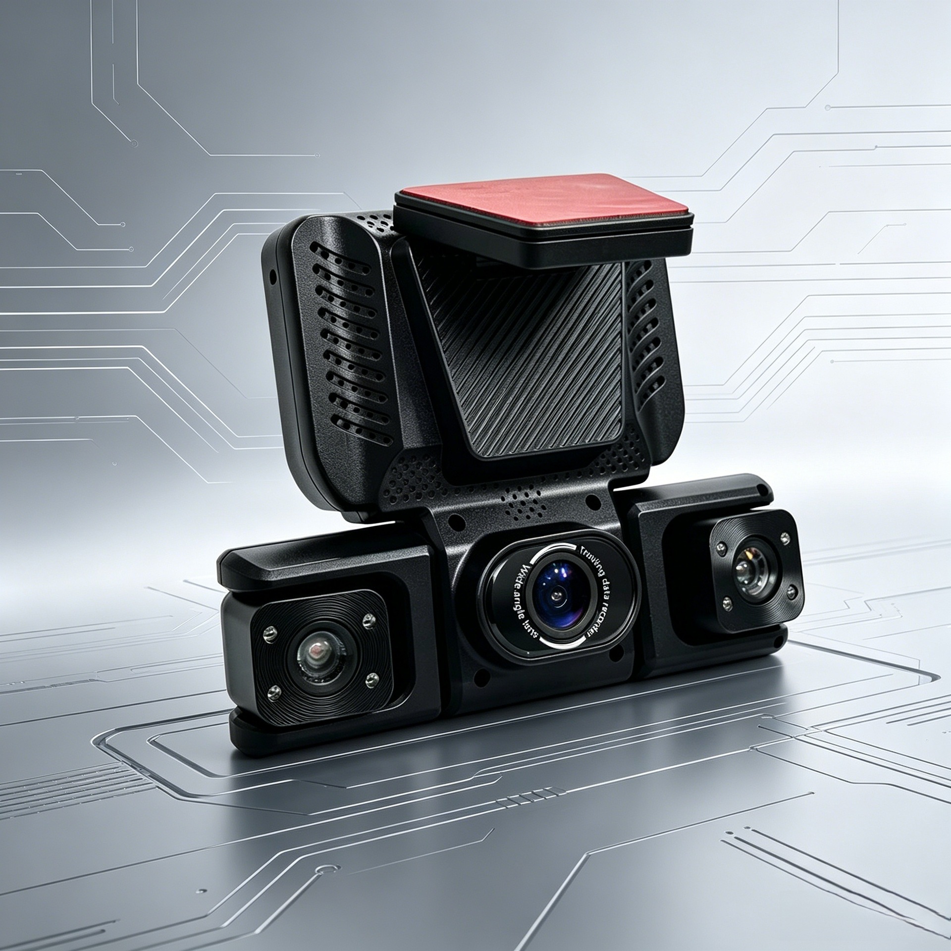 Hot-selling 360-degree four-channel dashcam with WiFi connectivity, infrared night vision, and panoramic car monitoring capabilities