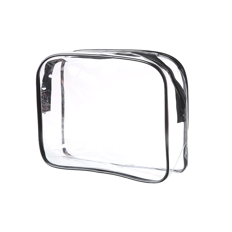 Bolsa de lavado portátil a prueba de agua, bolsa de cremallera a prueba de agua, bolsa de lavado visual de PVC, bolsa de maquillaje de viaje pequeña y grande.