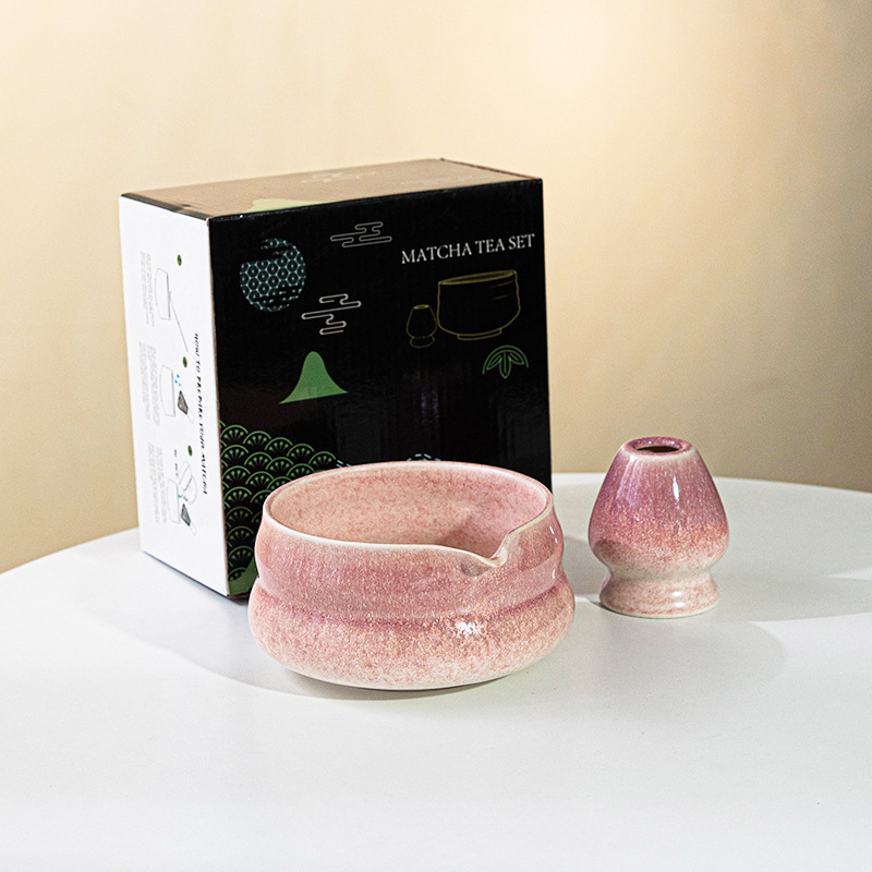 Amazon 和風抹茶ボウル 注ぎ口付き 陶器製茶器アクセサリー 茶筅スタンドセット 和風茶道 クロスボーダー限定|undefined