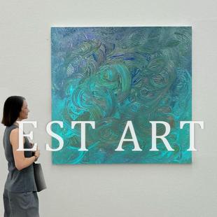 Est Art Niche Decorative Painting "Jiang Yao" Modern Simple Texture Living Room Bedroom Abstract Pure Hand-Painted Oil Painting