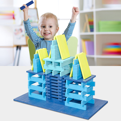 Puzzle-changing building blocks Caple children's toys train manual and brain logical thinking colorful wooden building blocks