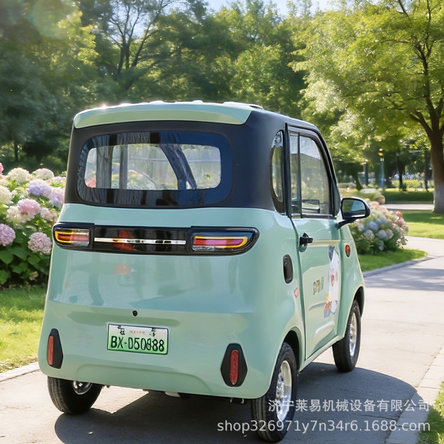 2026 nuevo 1000w de cuatro ruedas, scooter doméstico pequeño viejo Le litio eléctrico vehículo eléctrico de baja velocidad totalmente cerrado image 4