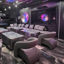 ktv沙发定制高端酒吧清吧会所包厢卡座专用ktv沙发茶几组合