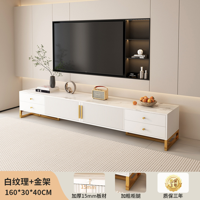 Gabinete de televisión de piso sala de estar 2025 nuevo armario de almacenamiento en casa de alquiler simple pequeño gabinete de televisión