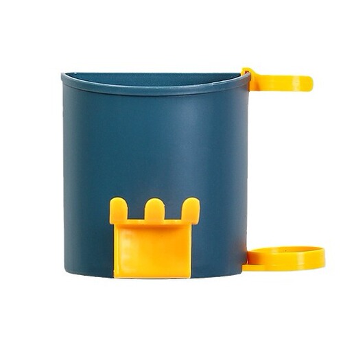 Huisi Seamless Sticker Electric Toothbrush Storage Cup Holder Bathroom No-Punch Mouthwash Cup Cosmetics Storage Box