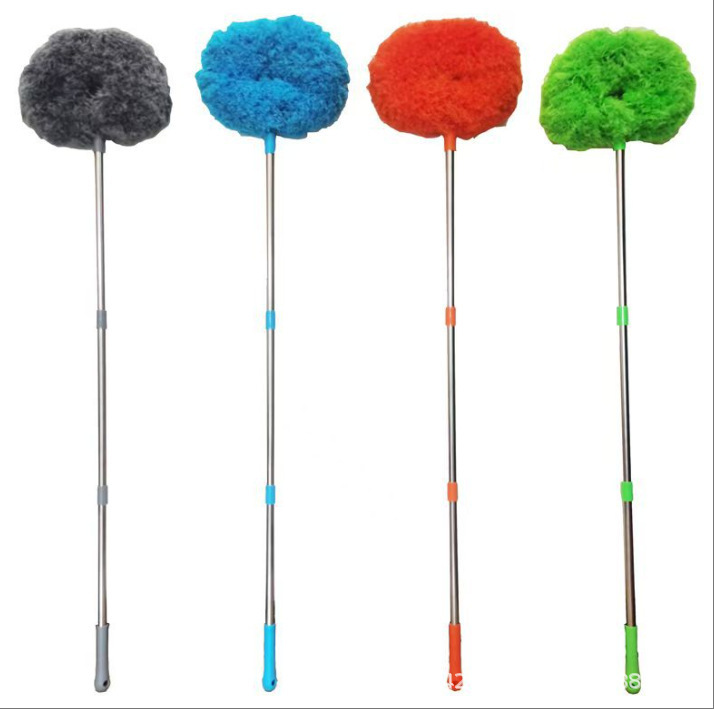 Ceiling Fan Cleaning Artifact Feather Duster Dust Removal Household Dust Sweeping Ceiling High Cleaning Tool Fiber Dust Duster