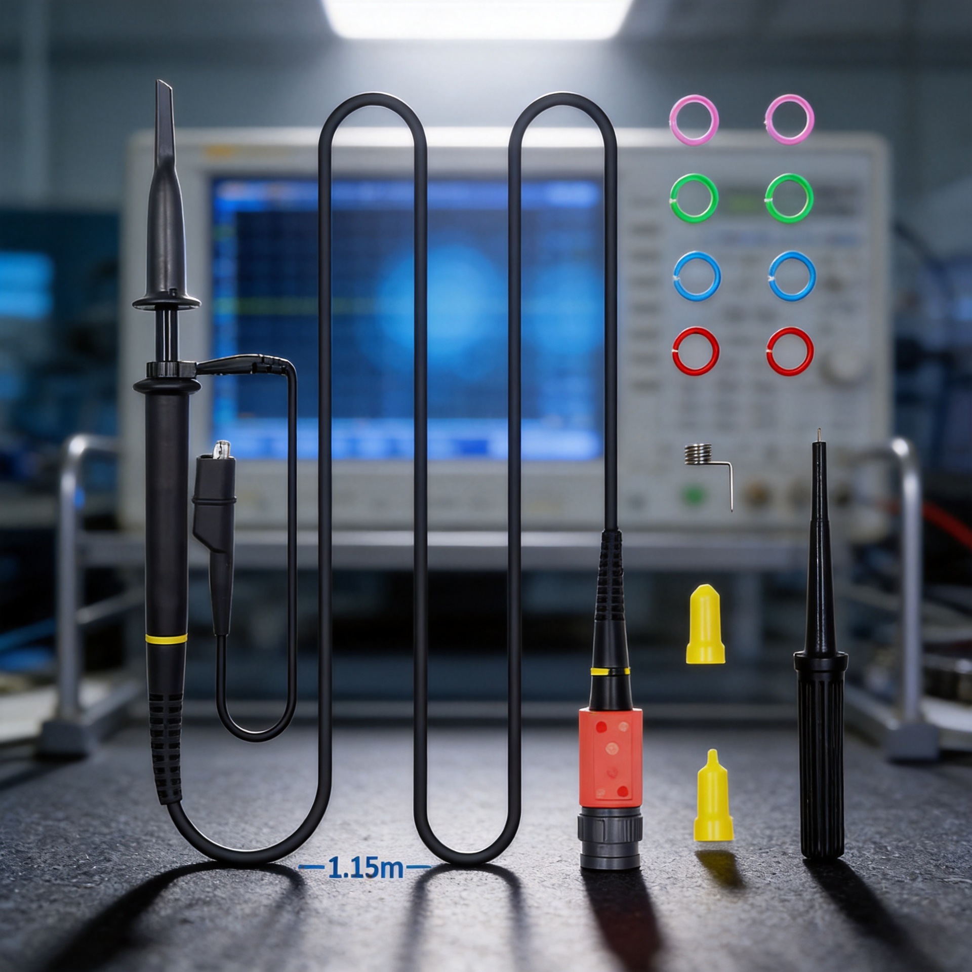高品质示波器高压探头100:1 100比1 P4100 P6100耐压2KV 10M 100M