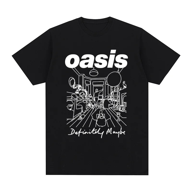 Oasis Band Logo Rock Band Vintage T-Shirt Cotton Men t Shirt New Tee Tshirt Women Tops