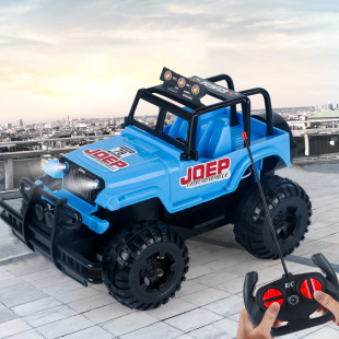 Cross-Border Kidsren's Toy Racing Rc Remote Control Car Charging with Light Rc Remote Control Car Jeep Car Toy