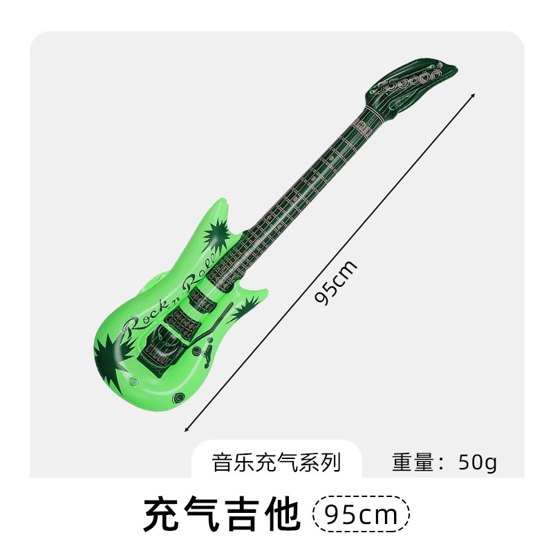 インフレータブル楽器バルーンヨーロッパとアメリカのステージ楽器小道具インフレータブルマイクギターサックスパーティー楽器 pvc|undefined