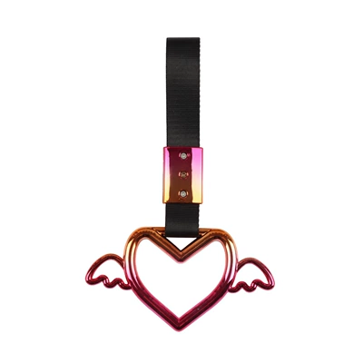 Other Car Modifications | Heart Colorful Warning Hanging - colorful-wings-love-black-belt