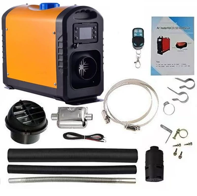 Automotive air conditioning: car 12v heater car diesel - 12v-mini-yellow-plastic-all-in-one-machine-single-hole