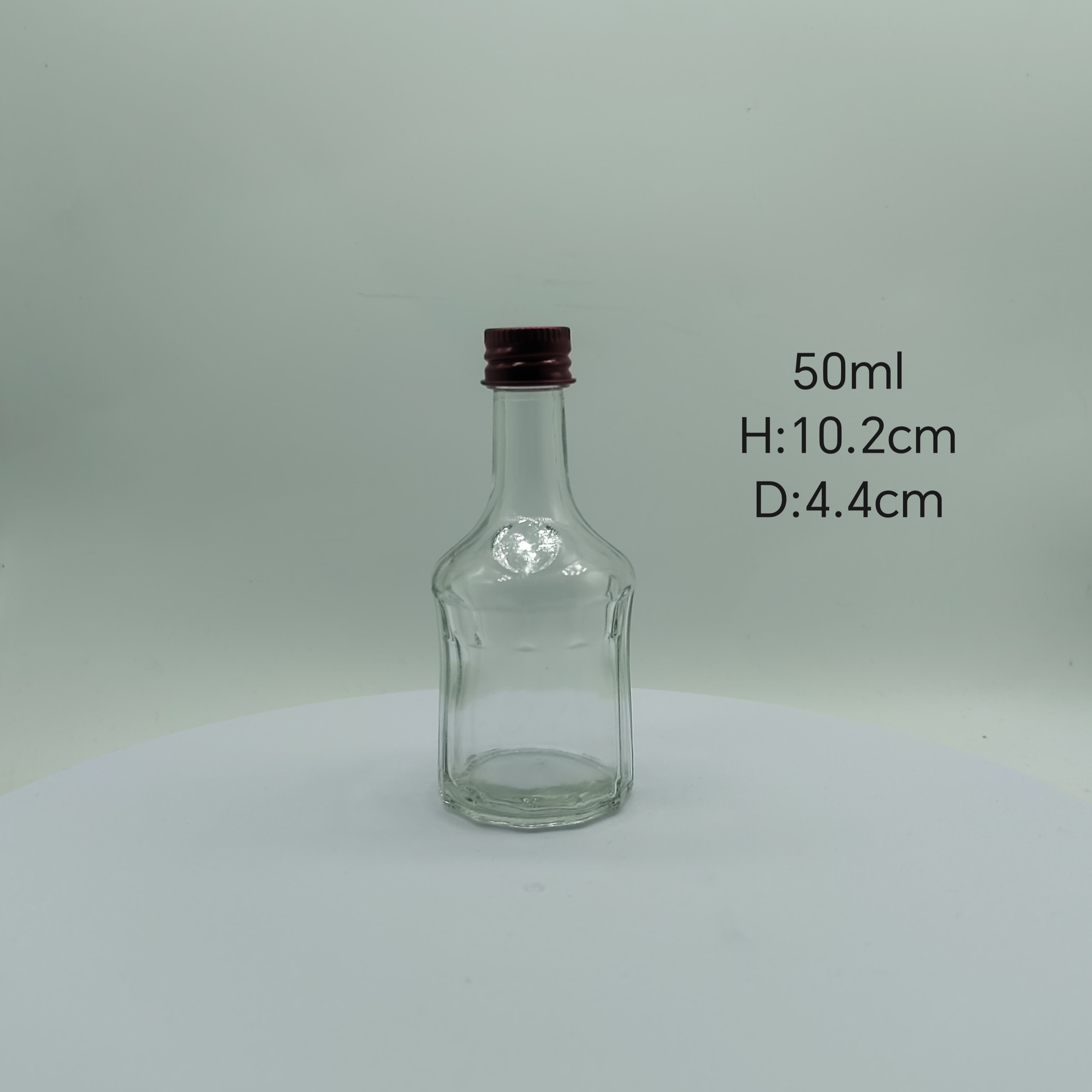 Botella de vino pequeña al por mayor, botella vacía, vidrio transparente grueso 50ml, vino de elaboración propia, vino, vino blanco, botella de vino subenvasada