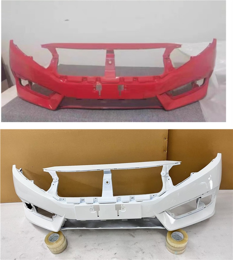 Suitable for Honda 161718 10Th Generation Civic 19 20 Models Front and Rear Bumpers, Front and Rear Bumpers Surrounded by Original Paint