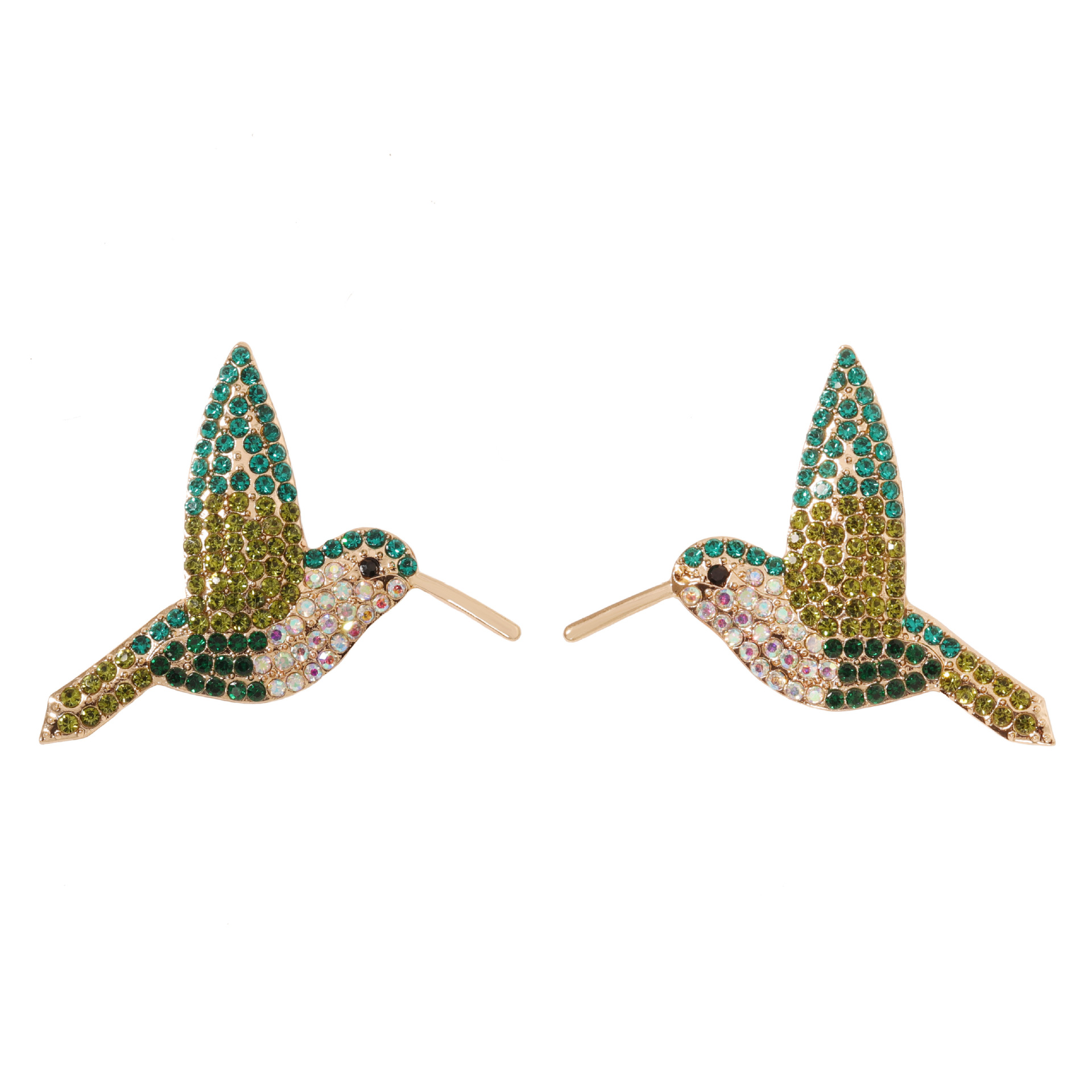Elegant Simple Style Bird Zinc Alloy Rhinestones Women's Ear Studs display picture 2