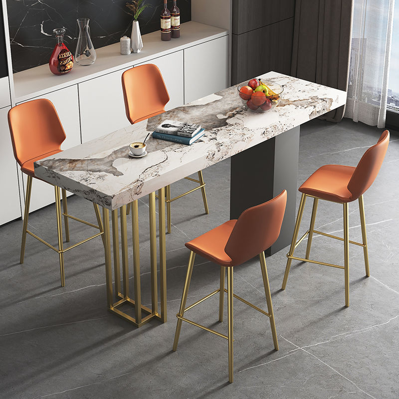 Senshima Table Slate Dining Bar Table Living Room Dining Table Integrated High Table Bar Table Home Slate Bar Table