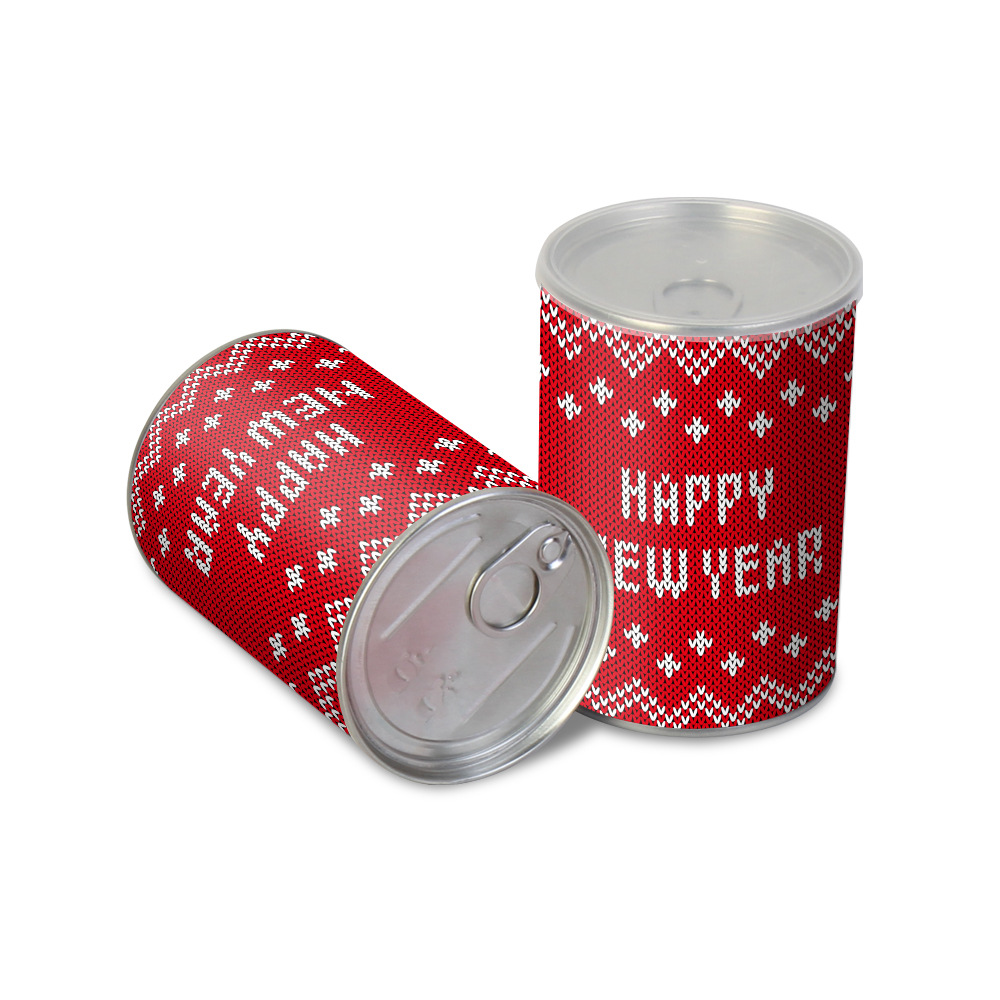 小批量定 制糖果罐饼干铁罐 圣诞礼物罐包装 创意diy图案logo印刷