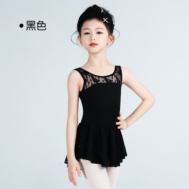 Vestido de Danza con Tirantes para Niña de Nylon para Práctica de Danza image 7