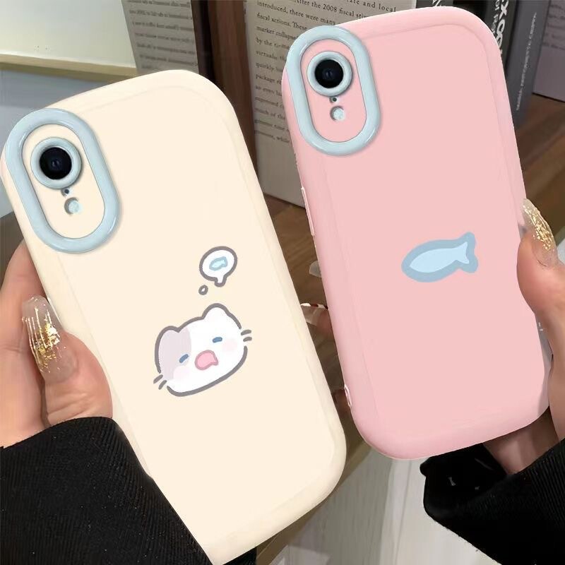 Kitten Fish for Apple 15 Phone Case 14/13 Women's 13promax New 11 Drop-resistant iPhone12 Kitten Fish for Apple 15 Phone Case 14/13 Women's 13promax New 11 Drop-resistant iPhone12