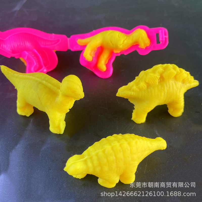 Venta al por mayor de arcilla de color plastilina herramienta de fabricación de moldes de arcilla estudiante hecho a mano DIY6 dinosaurio clip 3D impresión