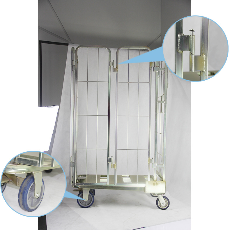 优惠特价出口电镀锌可拆卸物流手推车仓储用车