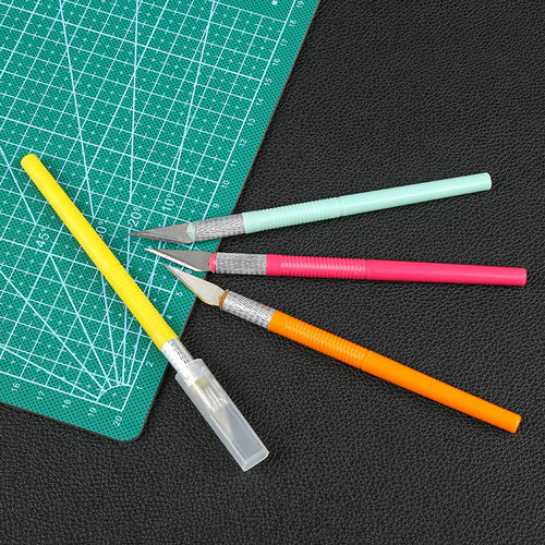 11th Mobile Phone Screen Protector Metal Engraving Knife, Model-Making Tool Engraving Knife, Colorful Aluminum Rod Paper-Cutting Knife