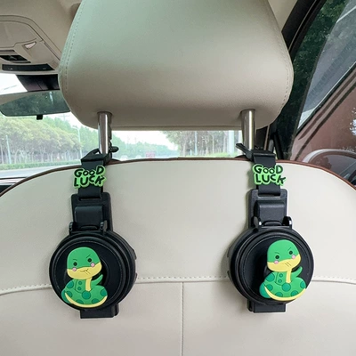 Car cup holder/beverage holder: Holder Hook, Multifunctional 2-in-1 - two-in-one-water-cup-holderhook-black-2-pieces